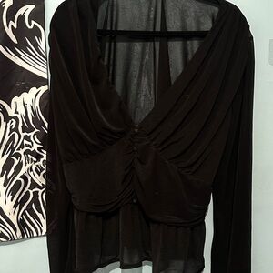 Elegant Black Women's Top